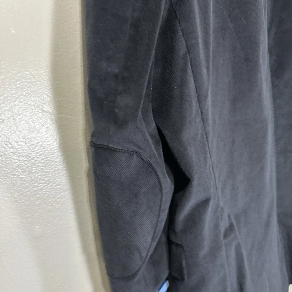 Stafford Mens 48L‎ Classic Fit Black Corduroy Sport Coat Blazer Jacket NEW